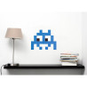 Pixel Box Invader Bleu - Mosaïque Classic signé Fenel & Arno