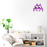 Pixel Box Invader Violet - Mosaïque Classic signé Fenel & Arno