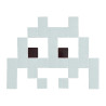 Pixel Box Invader Pastel Antracite - Mosaïque Classic signé Fenel & Arno