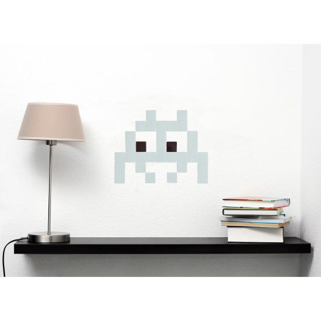 Pixel Box Invader Pastel Antracite - Mosaïque Classic signé Fenel & Arno