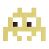 Pixel Box Invader pastel Citron - Mosaïque Classic signé Fenel & Arno