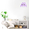 Pixel Box Invader Pastel Lilas - Mosaïque Classic signé Fenel & Arno
