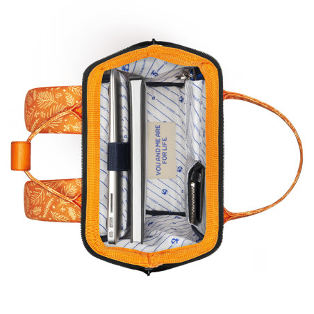 Sac à dos Cabaia Adventurer Bayonne - Couleur Orange Punchy - Taille Small Intérieur