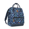 Sac à Dos Cabaia Adventurer Fontainebleau - Bleu à Motifs - taille Médium - Vue de profil