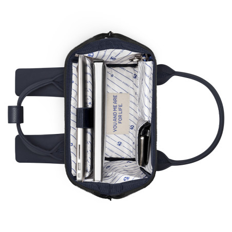 Cabaia Adventurer Zurich - Taille Small - Couleur Bleu Marine – Sac à dos effet Nubuck