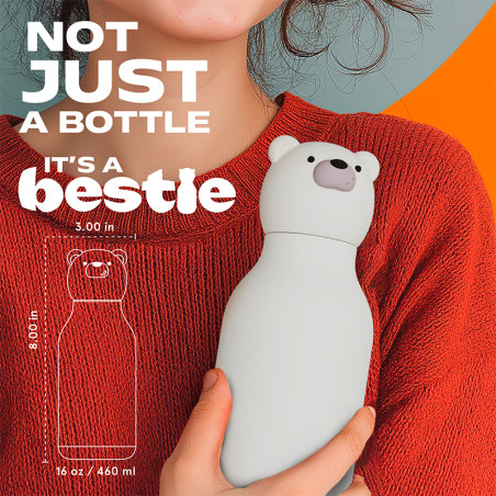 Gourde Isotherme Bestie Bear - Asobu - Un Ours de  350 ml fun & Design