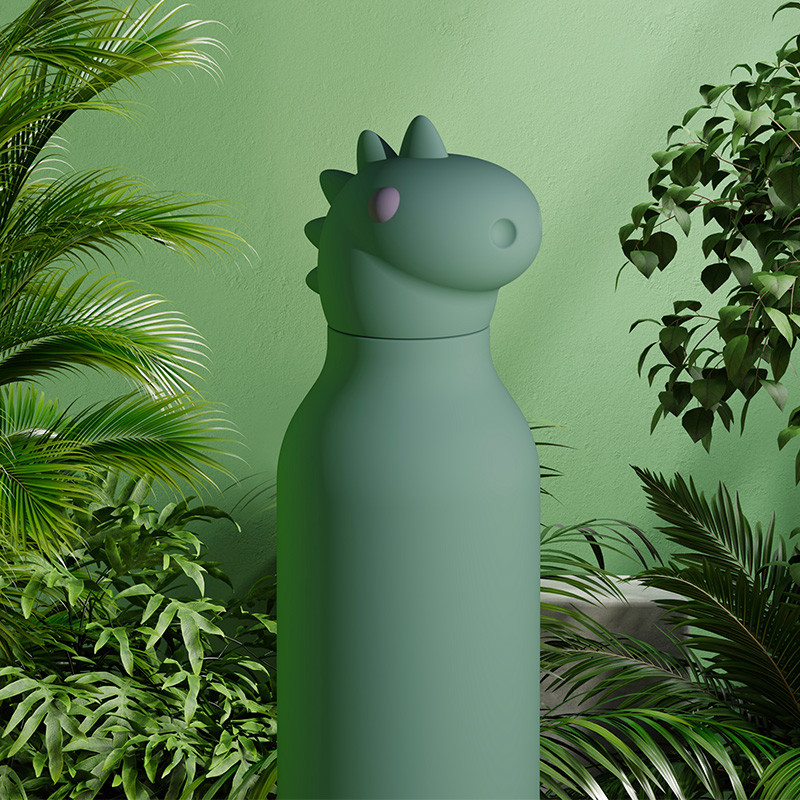 Gourde Isotherme Dino - Asobu - Un Dinosaure de 350 ml que les garçons adorent !