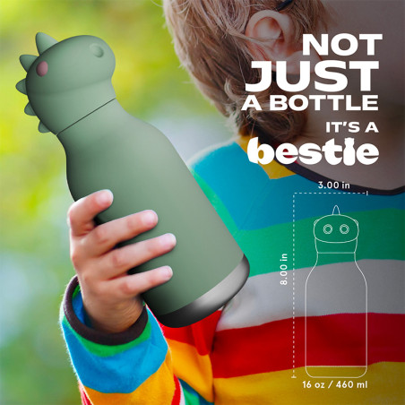 Gourde Isotherme Dino - Asobu - Un Dinosaure de 350 ml que les garçons adorent !