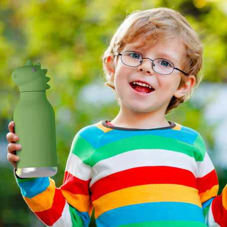 Gourde Isotherme Dino - Asobu - Un Dinosaure de 350 ml que les garçons adorent !