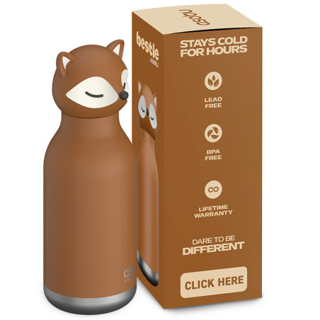 Gourde Isotherme FOX - Asobu - Un Renard de 350 ml qqui donnera pas sa boisson aux corbeaux !