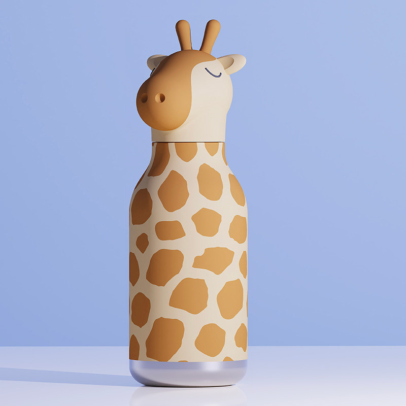 Gourde Isotherme GIRAFFE - Asobu - UnE Girafe de 350 ml pour mettre des boissons dans le cou !