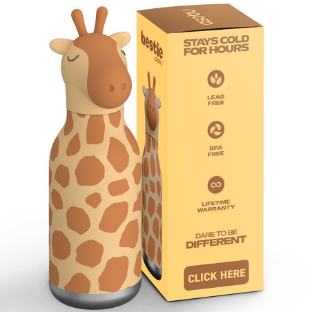 Gourde Isotherme GIRAFFE - Asobu - UnE Girafe de 350 ml pour mettre des boissons dans le cou !