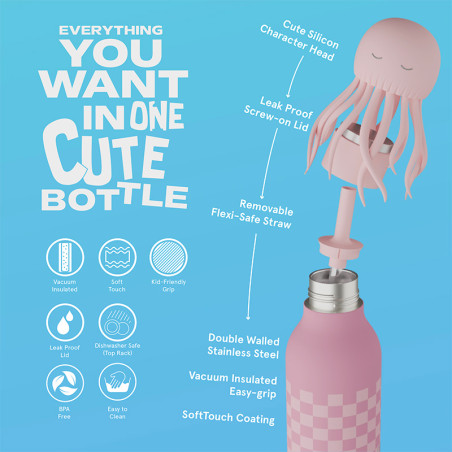 ourde Isotherme JELLYFRISH - Asobu - Une Pieuvre de 350 ml pour une boisson tentaculaire !