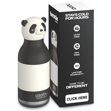 Gourde Isotherme PANDA - Asobu - Le Panda de 350 ml pour une boisson toujours à bonne température !