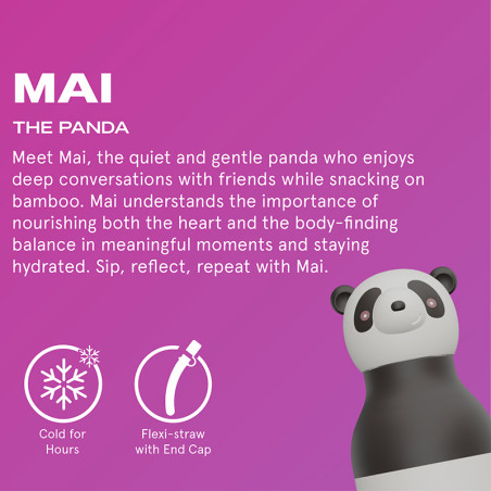 Gourde Isotherme PANDA - Asobu - Le Panda de 350 ml pour une boisson toujours à bonne température !