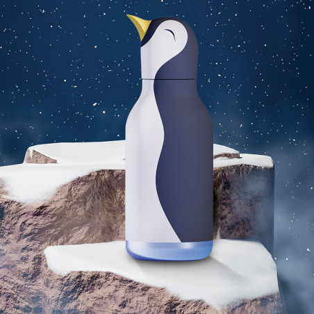 Gourde Isotherme Bestie Pinguin- Asobu - Un pingouin de 350 ml pour chaud-froid on the rocks !