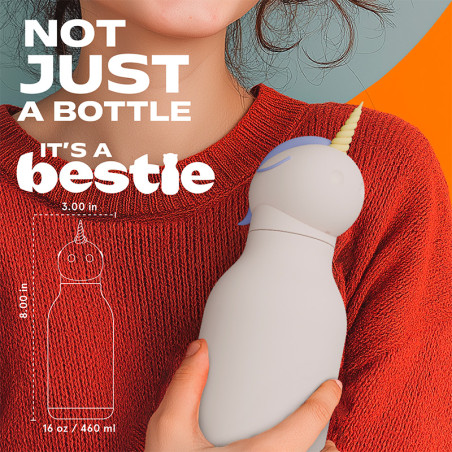 Gourde Isotherme Bestie Unicorn - Asobu - Une licorne de 350 ml pour une boisson que les filles adorent !