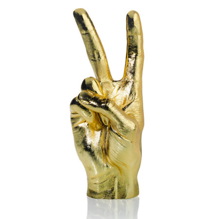 Main Peace Sculpture Gold signée Bitten - Décoration original, porte bijou, cadeau original