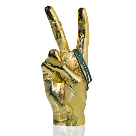 Main Peace Sculpture Gold signée Bitten - Décoration original, porte bijou, cadeau original
