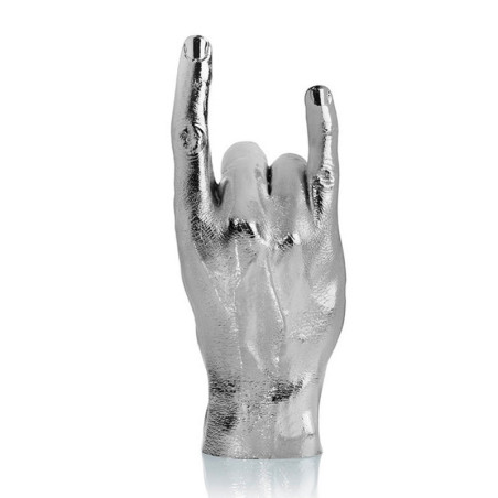 Main Rock Sculpture Silver by Bitten - la décoration Rock'n Roll attitude dans votre maison, le tout en argent