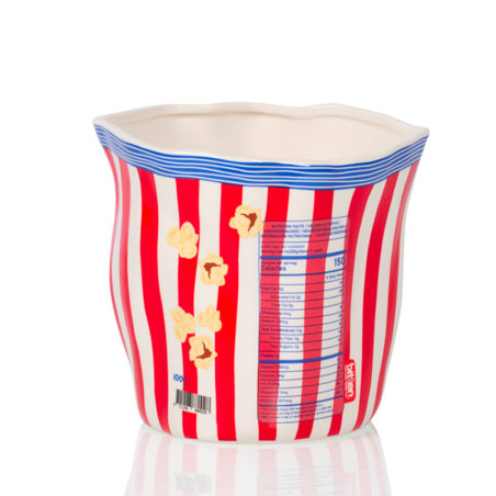 Popcorn Ceramic Bag by Bitten - La vase, qui fait vide poche et pot en mode cinéma