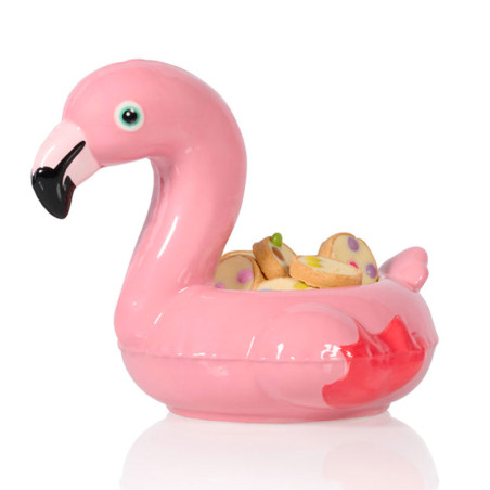 Floaty Pot Flamant Rose by Bitten - Le cou du cache pot pour vos fleurs ou vos bonbons ! Mignon ce canard ...