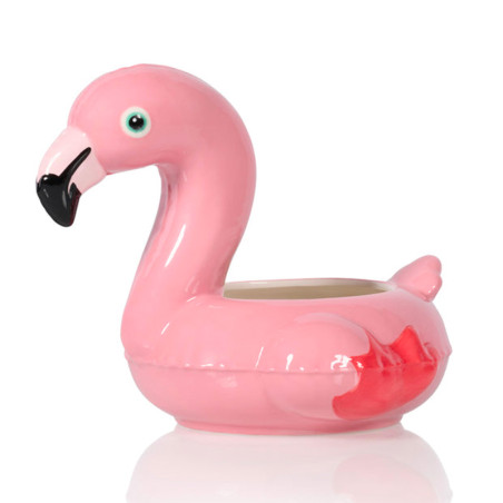 Floaty Pot Flamant Rose by Bitten - Le cou du cache pot pour vos fleurs ou vos bonbons ! Mignon ce canard ...