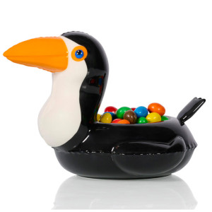 Floaty Pot Toucan by Bitten - Le Toucan et son bec orange pour vos fleurs ou vos bonbons !