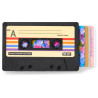 Porte-cartes Cassette Noir - Bitten - La K7 audio pratique qu'on a toujours dans la poche