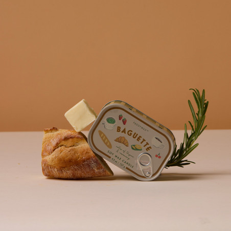 Bougie French Baguette en Boite métal 127 grammes - Collection Bistro signé Paddywax