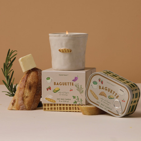 Bougie Bistro Baguette en Pot céramique de Paddywax - La french touch en flagrance