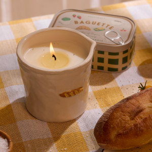 Bougie Bistro Baguette en Pot céramique de Paddywax - La french touch en flagrance
