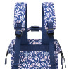 Sac à Dos Sameiro Sanctuary Small de Cabaïa. La collection Adventurer en mode bleu et motifs blanc