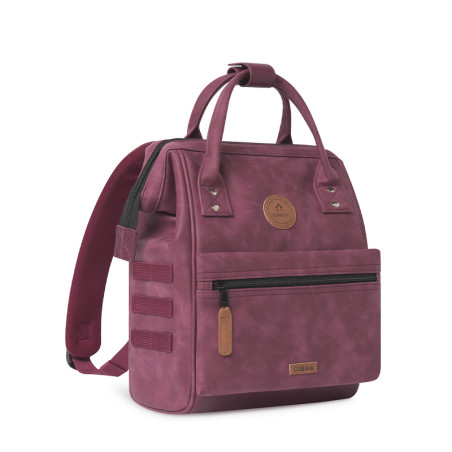 Sac à dos Cabaïa Adventurer Delhi Small - Couleur Bordeaux – Cuir effet Nubuck