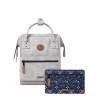 Sac Cabaia Adventurer Reims Small - Couleur gris et cuir effet Nubuck, c'est chic !