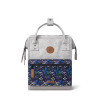 Sac Cabaia Adventurer Reims Small - Couleur gris et cuir effet Nubuck, c'est chic !