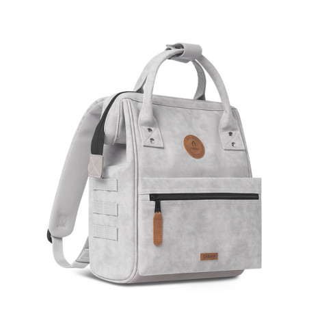 Sac Cabaia Adventurer Reims Small - Couleur gris et cuir effet Nubuck, c'est chic !
