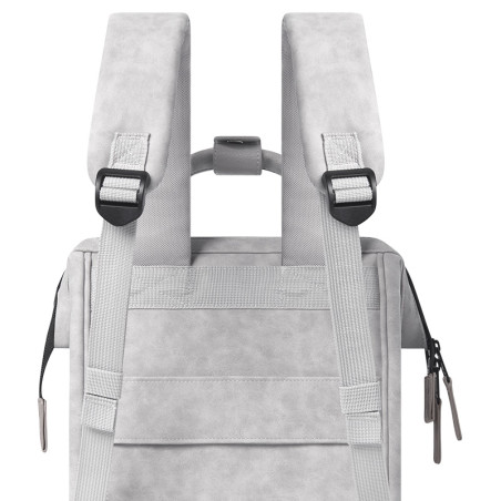 Sac Cabaia Adventurer Reims Small - Couleur gris et cuir effet Nubuck, c'est chic !
