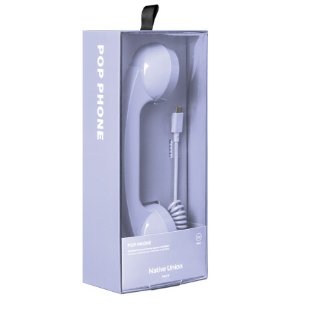 Pop Phone Azur de Native Union - accessoire connecté en port USB C - Design et vintage Pop Phone Azur de Native Union - accessoire connecté en port USB C - Design et vintage