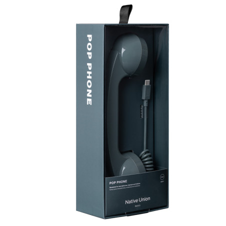 Pop Phone Salte Green de Native Union - accessoire connecté en port USB C - Design et vintage Pop Phone Salte Green de Native Union - accessoire connecté en port USB C - Design et vintage