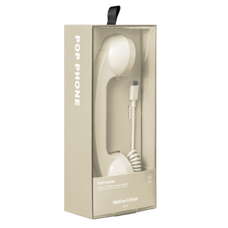 Pop Phone Sandstone de Native Union - accessoire connecté en port USB C - Design et vintage Pop Phone Sandstone de Native Union - accessoire connecté en port USB C - Design et vintage