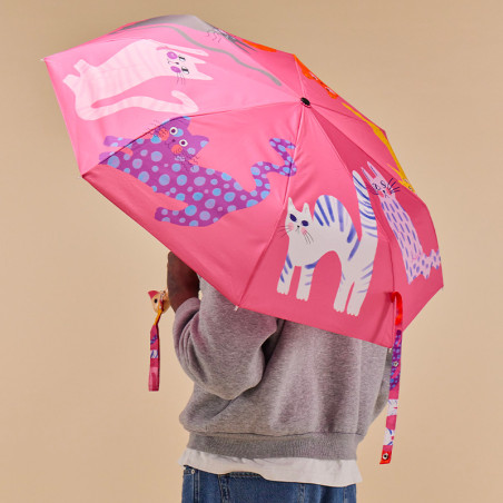 Parapluie Original Duckhead Fushia - Collection Arty Cats | Les chats aiment l'eau !