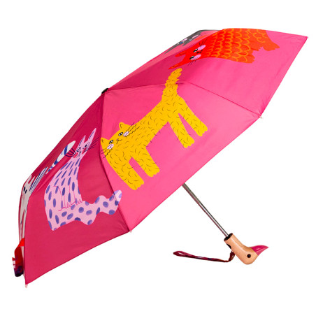 Parapluie Original Duckhead Fushia - Collection Arty Cats | Les chats aiment l'eau !