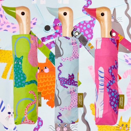 Parapluie Original Duckhead - Collection Arty Cats | Coouleurs Fushia, Ice et Lime
