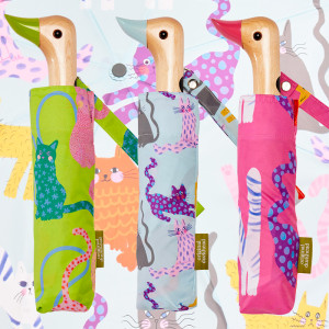Parapluie Original Duckhead - Collection Arty Cats | Coouleurs Fushia, Ice et Lime