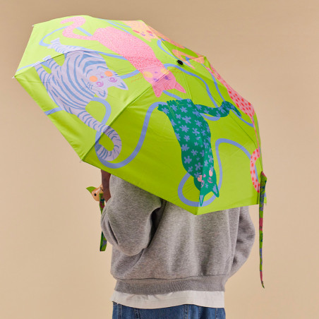 Parapluie Original Duckhead Lime - Collection Arty Cats | parole de chat !