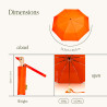 Parapluie Original Duckhead - Nouvelle collection - couleur Papaya - Le canard de toutes les pluies Parapluie Original Duckhead - Nouvelle collection - couleur Papaya - Le canard de toutes les pluies