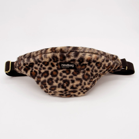 Hindbag Banane Olivia en Fausse Fourrure Léopard - L'indispensable accessoire écoresponsable !