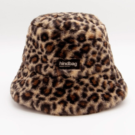 Hindbag - Chapeau Bob Léopard en Fausse Fourrure  - L'accessoire Femme chic et doux en mode écoresponsable