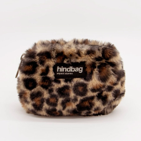 Porte-monnaie Hindbag Lili en fausse fourure Léopard - Accessoire Mode & Chic